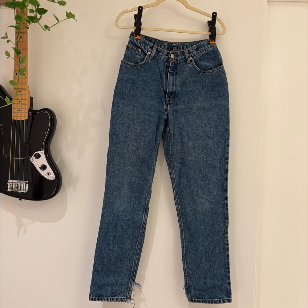 Women's Straight Leg Blue Jeans